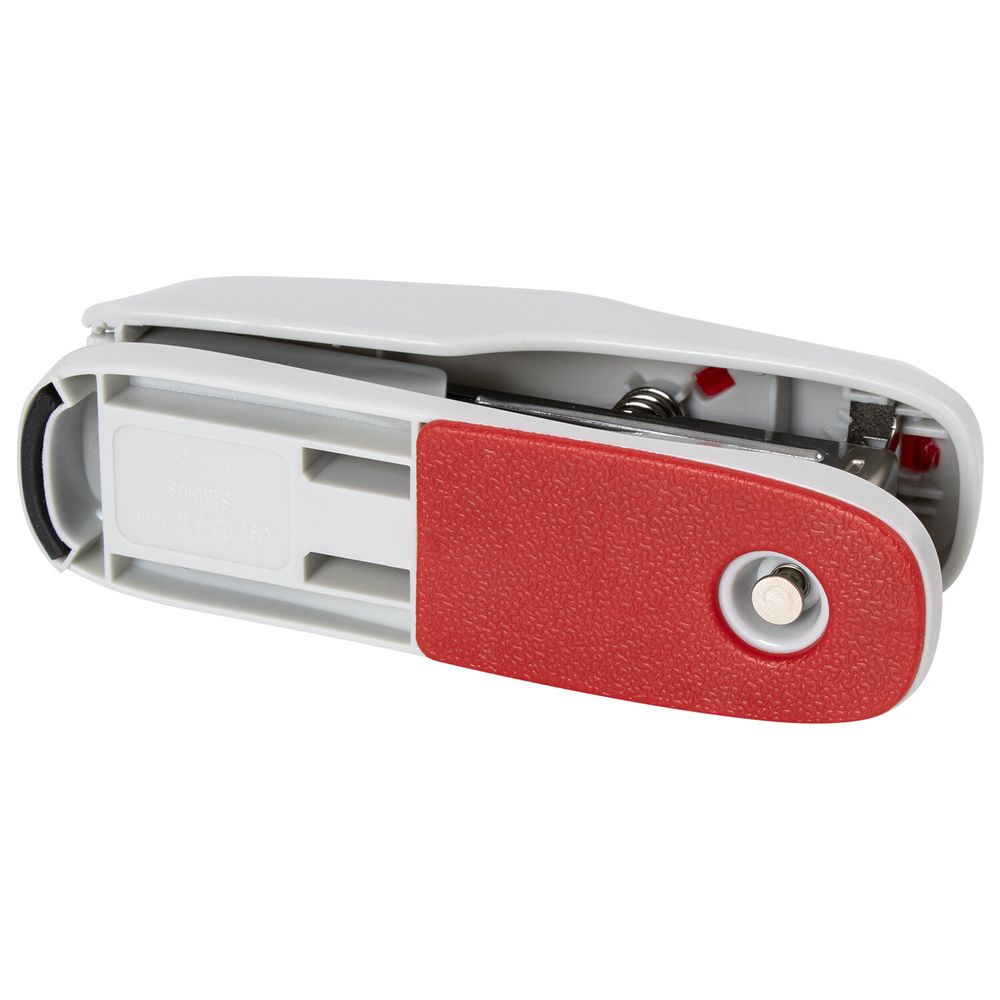 Степлер №24/6, 26/6 BRAUBERG "Extra", до 30 листов, серо-красный