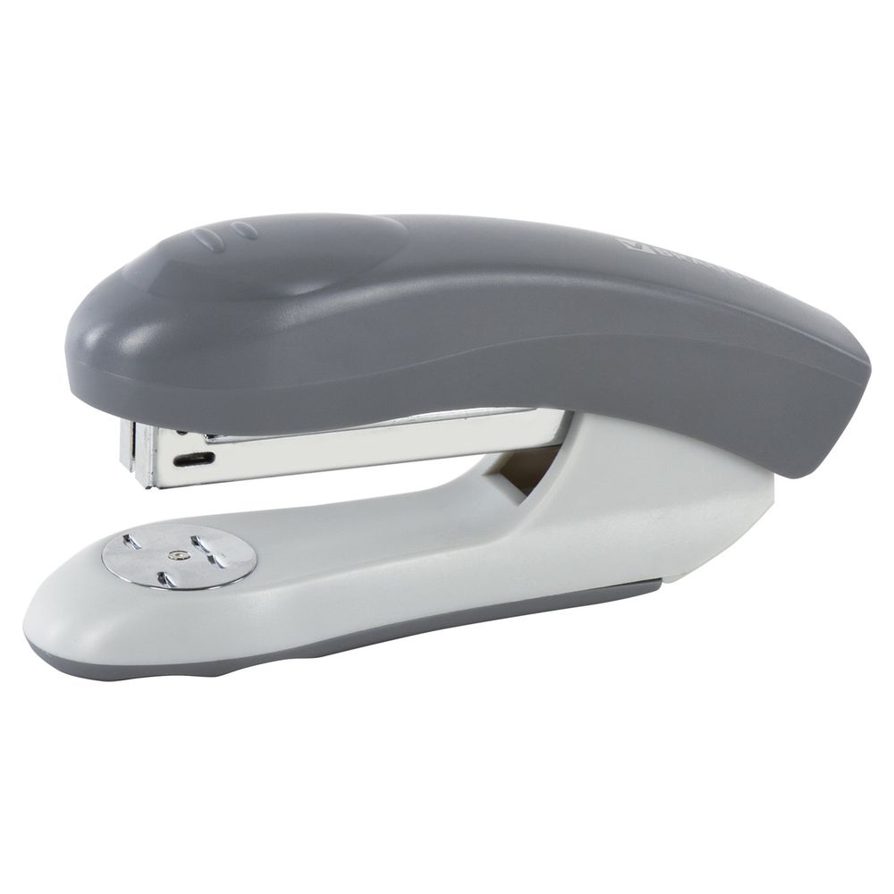 Степлер №24/6, 26/6 BRAUBERG "Original", до 25 листов, серый