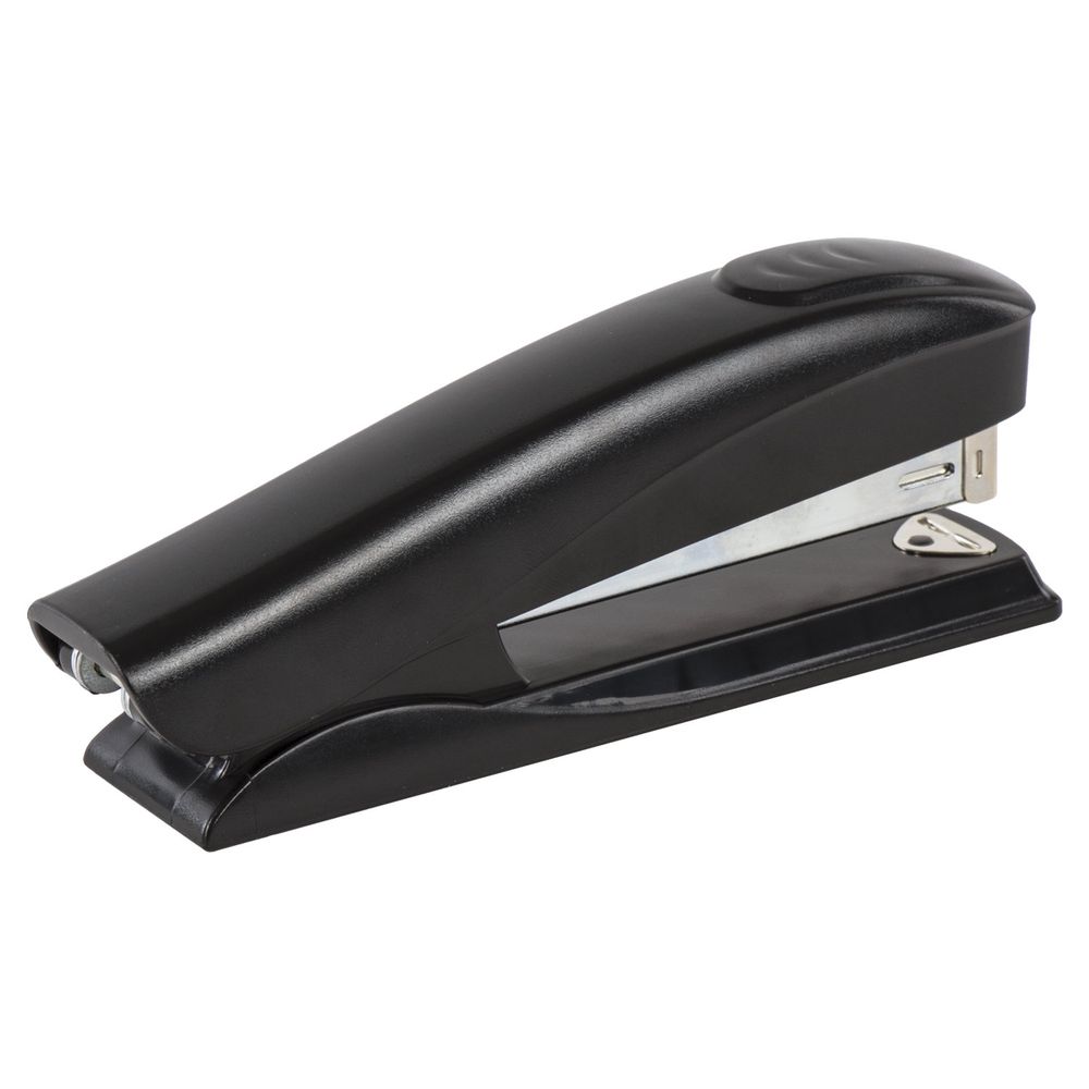 Степлер №24/6, 26/6 BRAUBERG "ST-100", до 20 листов, черный