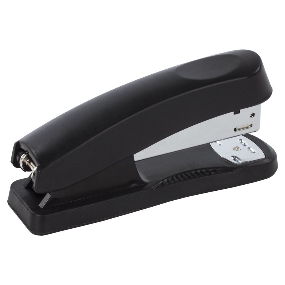 Степлер №24/6, 26/6 BRAUBERG "Standard+", до 30 листов, черный