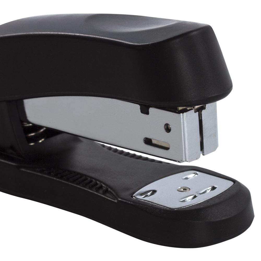 Степлер №24/6, 26/6 BRAUBERG "Standard+", до 30 листов, черный