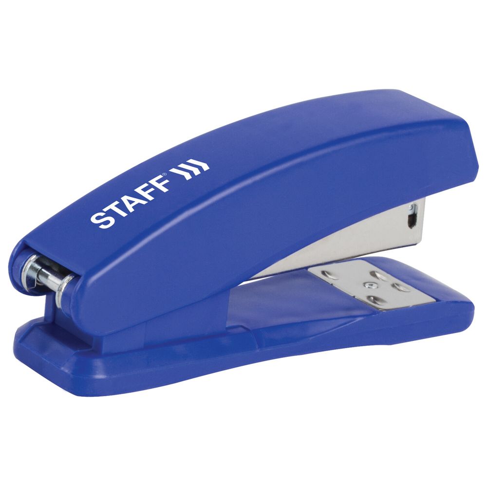Степлер №24/6, 26/6 STAFF "Basic", до 20 листов, синий