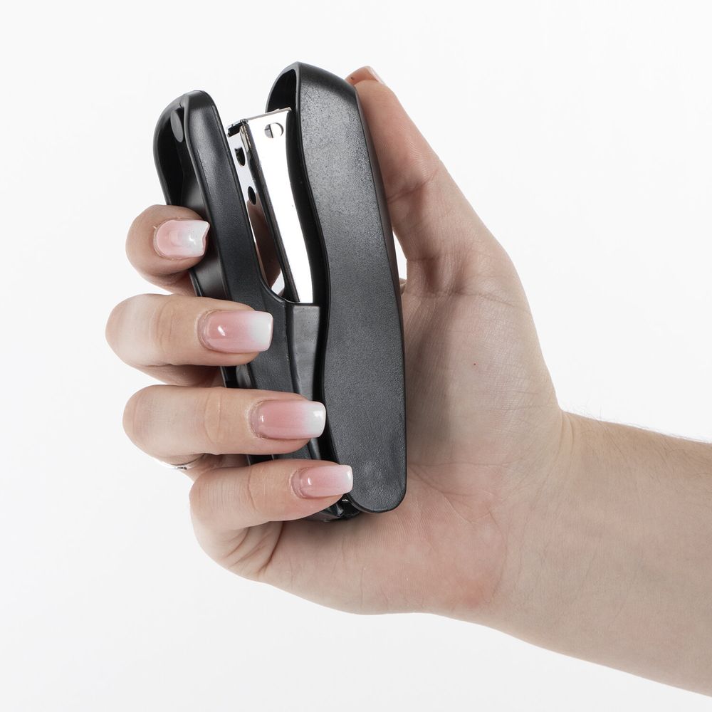 Степлер №24/6, 26/6 STAFF "EVERYDAY", до 20 листов, черный