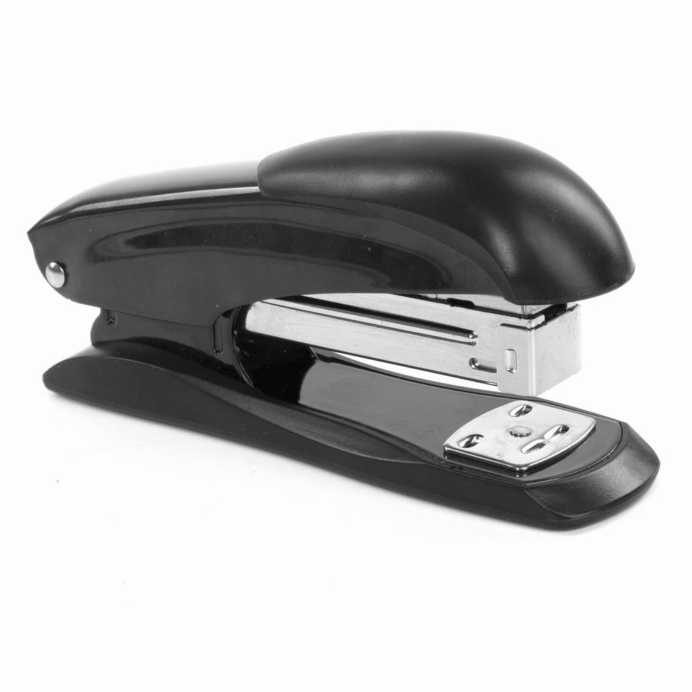 Степлер №24/6, 26/6 металлический BRAUBERG "Office-Expert", до 25 листов, черный