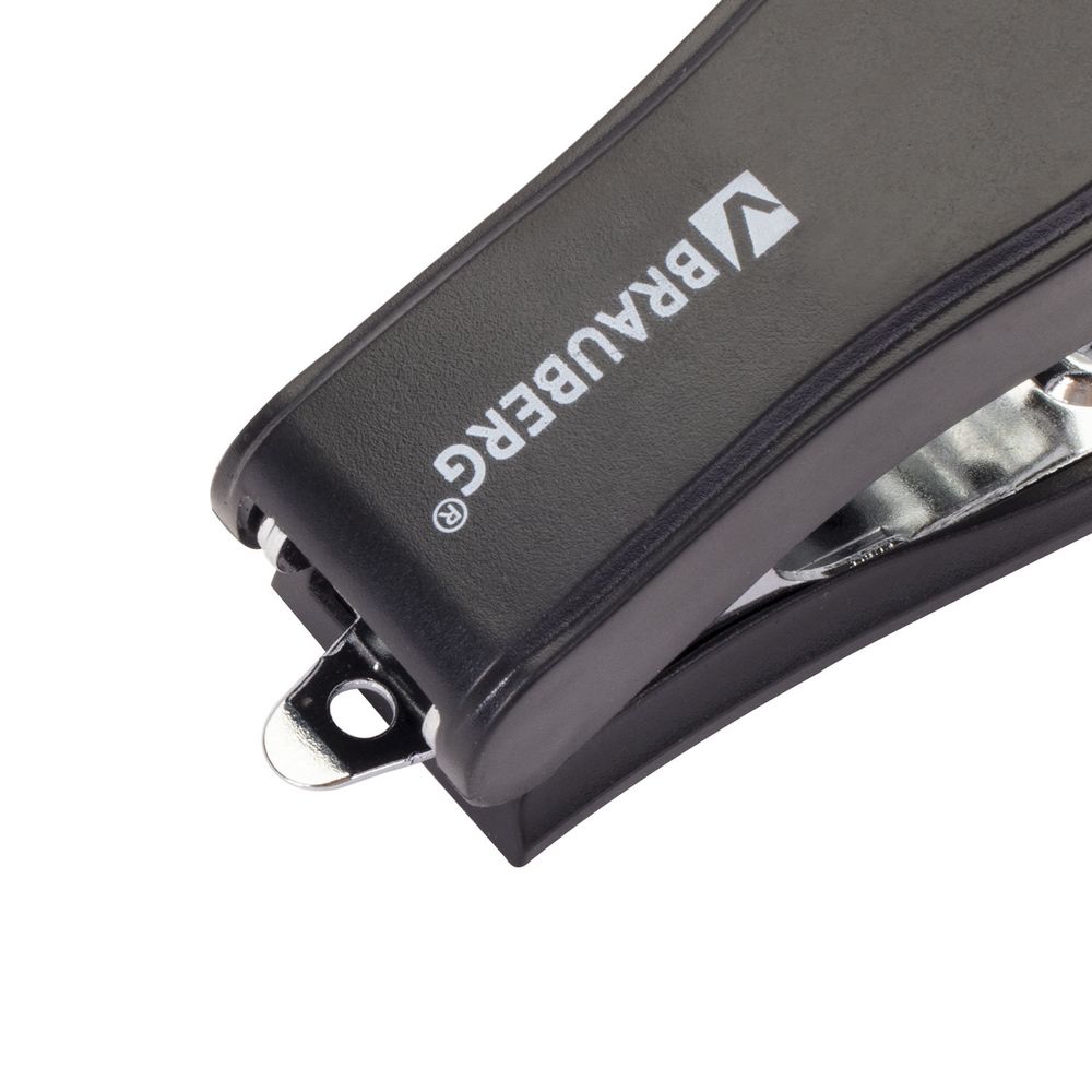 Степлер №24/6, 26/6 МИНИ BRAUBERG "Standard", до 25 листов, с антистеплером, черный