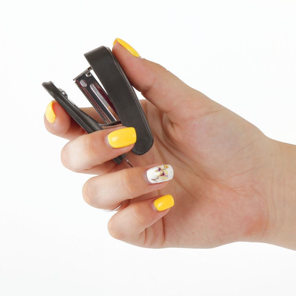 Степлер №24/6, 26/6 МИНИ BRAUBERG "Standard", до 25 листов, с антистеплером, черный