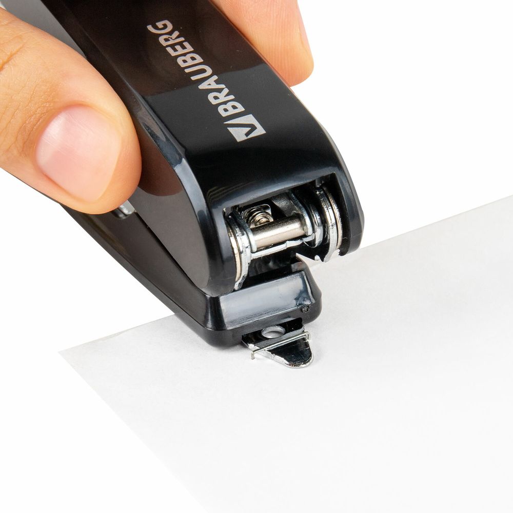 Степлер №10 BRAUBERG "Standard", до 20 листов, черный