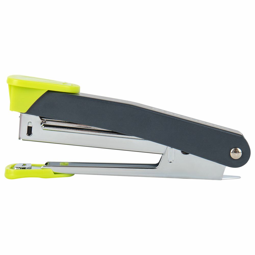 Степлер №10 металлический BRAUBERG "UNIVERSAL GT", до 16 листов, с антистеплером, зеленый