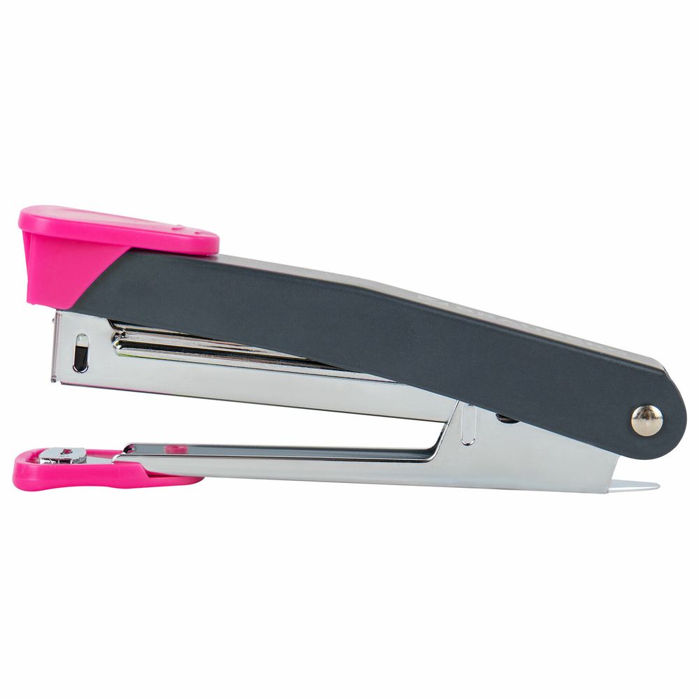 Степлер №10 металлический BRAUBERG "UNIVERSAL GT", до 16 листов,с антистеплером, красный