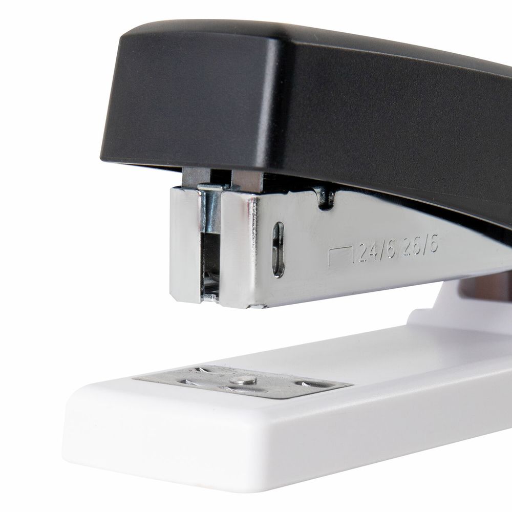 Степлер №24/6, 26/6 BRAUBERG "STYLE MAX", до 30 листов, черный