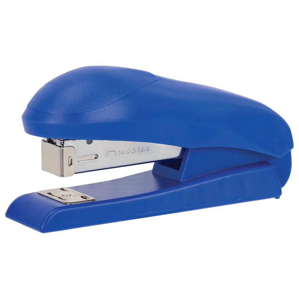 Степлер №24/6, №26/6 BRAUBERG "UNIVERSAL", до 30 листов, на 100 скоб, синий