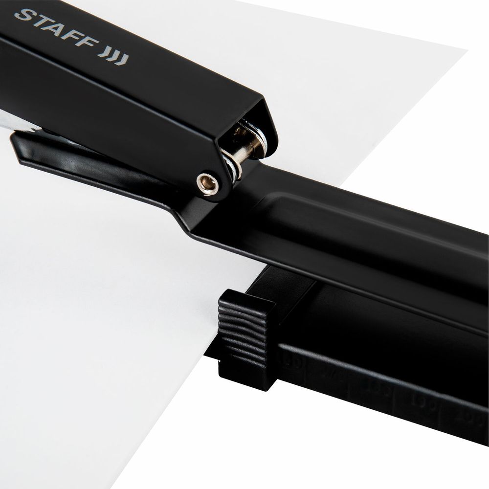 Степлер брошюровочный №24/6, 26/6 STAFF "Manager", до 25 листов, черный