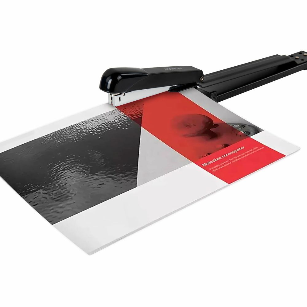 Степлер брошюровочный №24/6, 26/6 STAFF "Manager", до 25 листов, черный