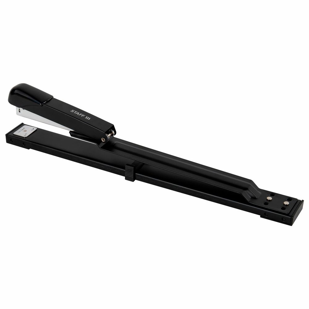 Степлер брошюровочный №24/6, 26/6 STAFF "Manager", до 25 листов, черный