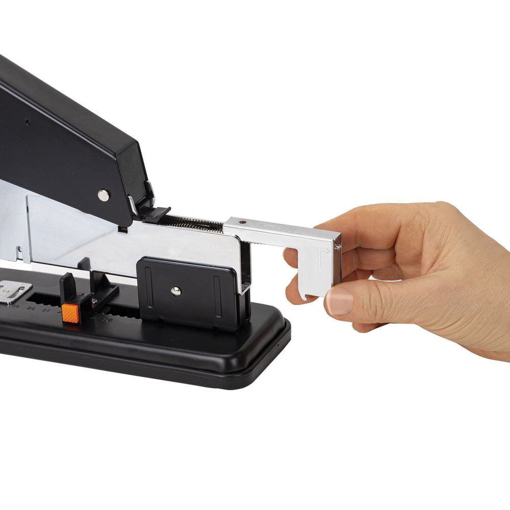 Степлер МОЩНЫЙ №24/6-23/24 металлический STAFF "HEAVY DUTY ECO", до 200 листов, черный