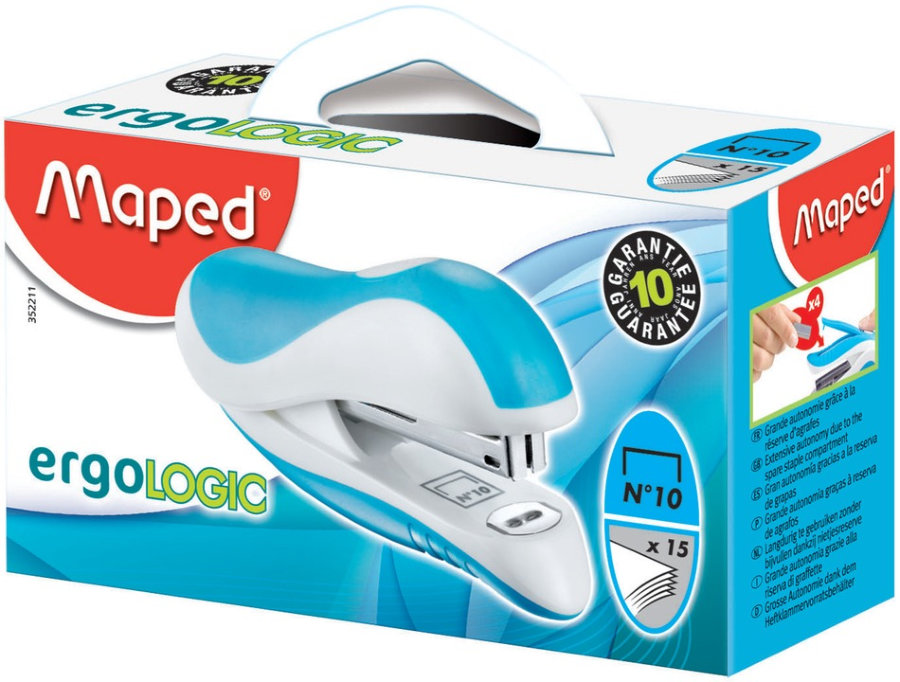 Степлер Maped Ergologic №10, 15 листов