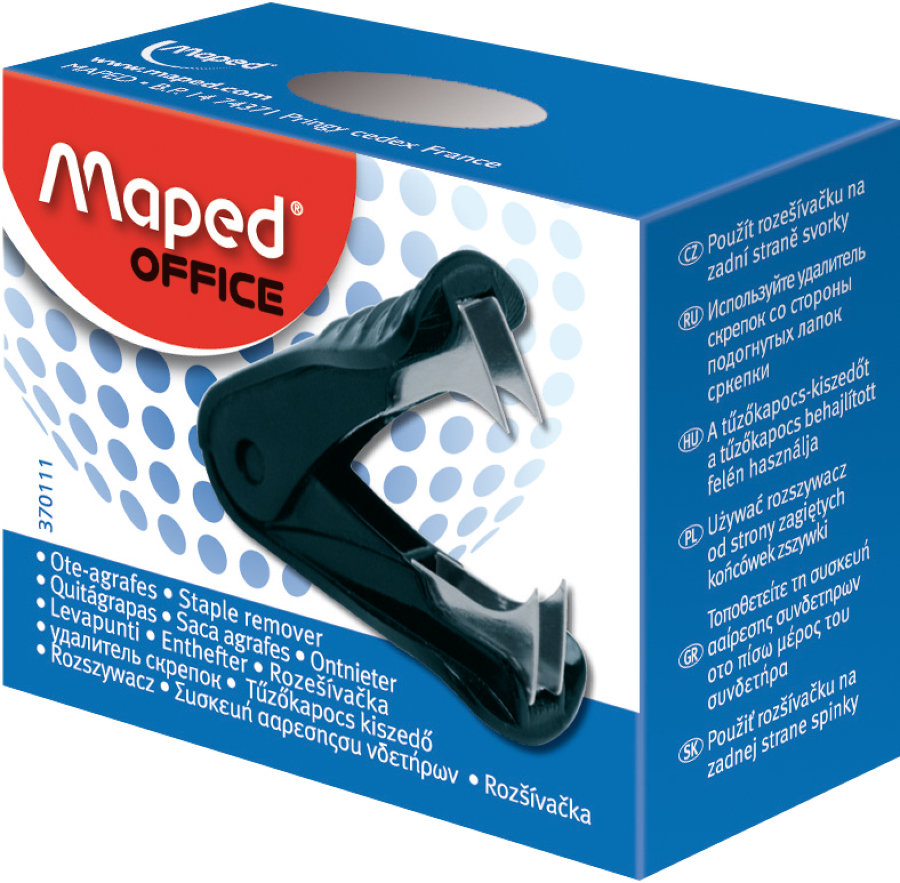 Антистеплер MAPED START, ассорти, картонная коробка с подвесом