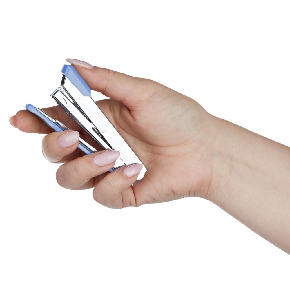 Степлер 10 листов 8208 №10, синий