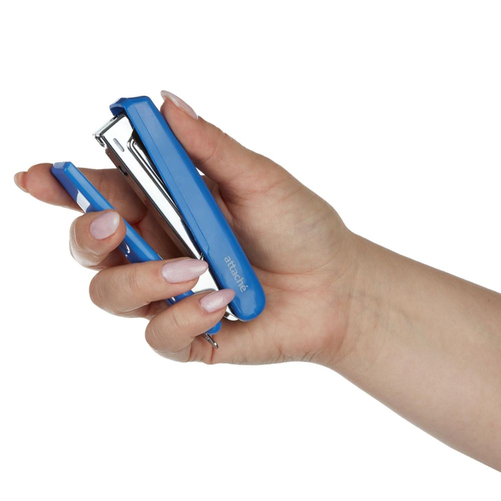 Степлер 15 листов Attache 9903 №10, синий