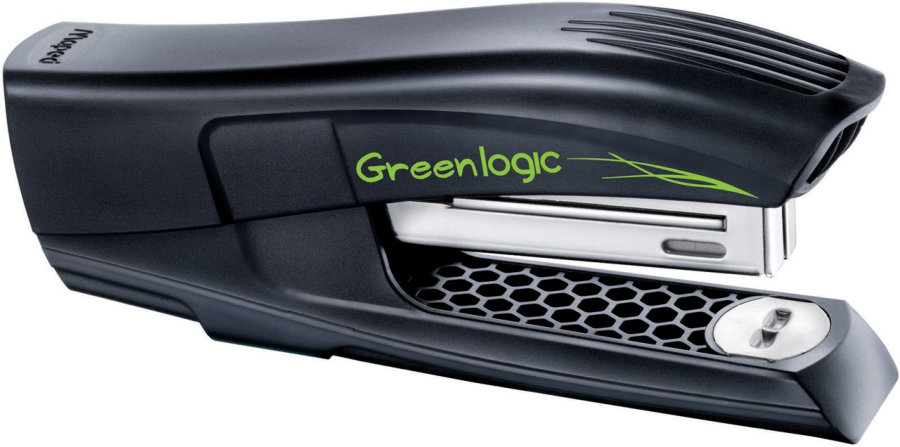 Степлер 15 листов MAPED GREENLOGIC Pocket 10, черный, короб с подвесом