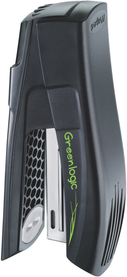 Степлер 20/25 листов MAPED GREENLOGIC 24/6 и 26/6, черный, короб с подвесом