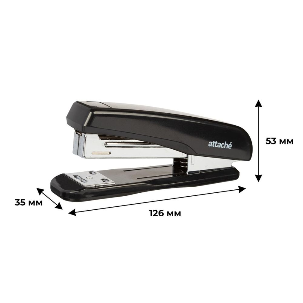 Степлер 25 листов ATTACHE YF9949, 24/6-26/6, черный