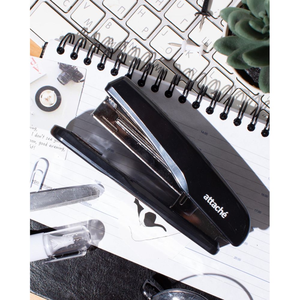 Степлер 25 листов ATTACHE YF9949, 24/6-26/6, черный