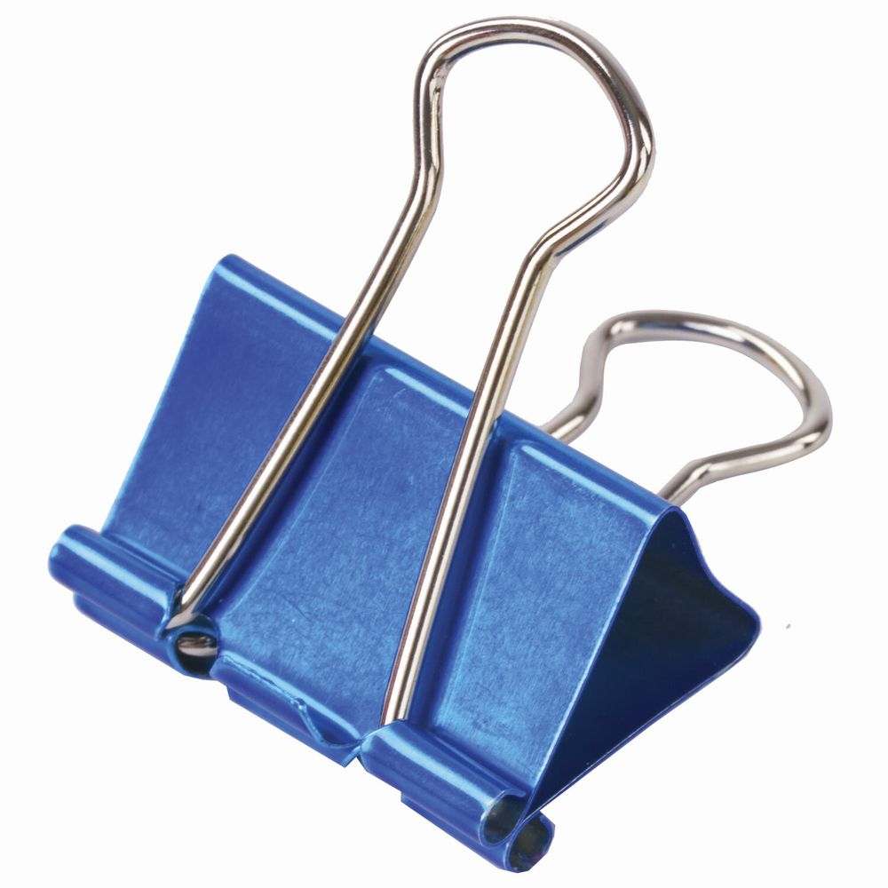 Зажимы для бумаг BRAUBERG, КОМПЛЕКТ 40 шт., 19 мм, на 60 листов, цвет металлик, пластиковый цилиндр