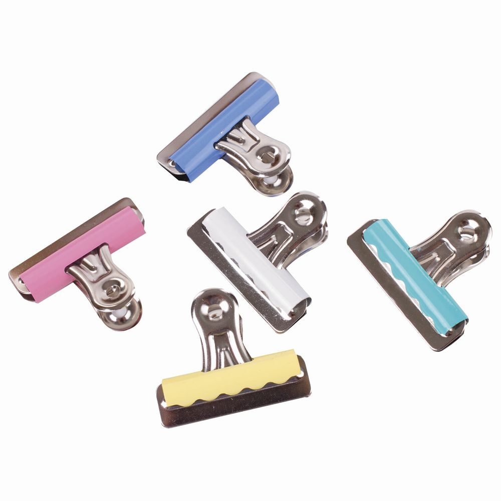 Зажимы-бульдоги для бумаг большие BRAUBERG, КОМПЛЕКТ 10 шт., 57 мм, на 90 листов, картонная коробка