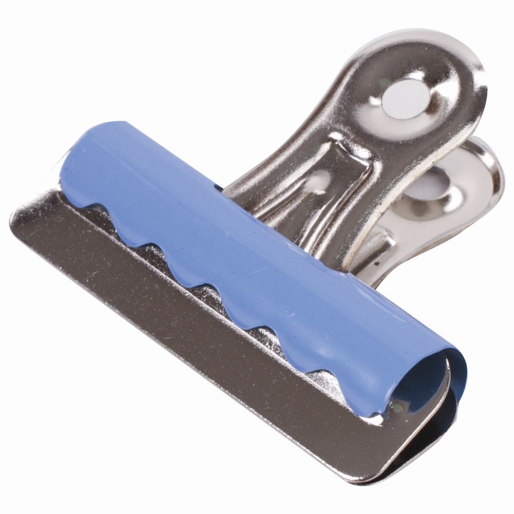 Зажимы-бульдоги для бумаг большие BRAUBERG, КОМПЛЕКТ 10 шт., 57 мм, на 90 листов, картонная коробка