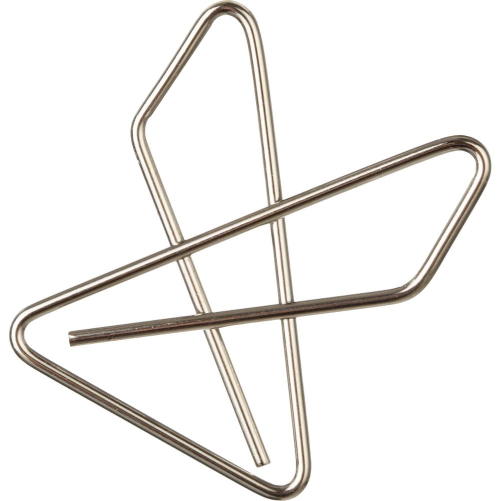 Скрепки "бабочка" ATTACHE 401, никель, 12шт/уп