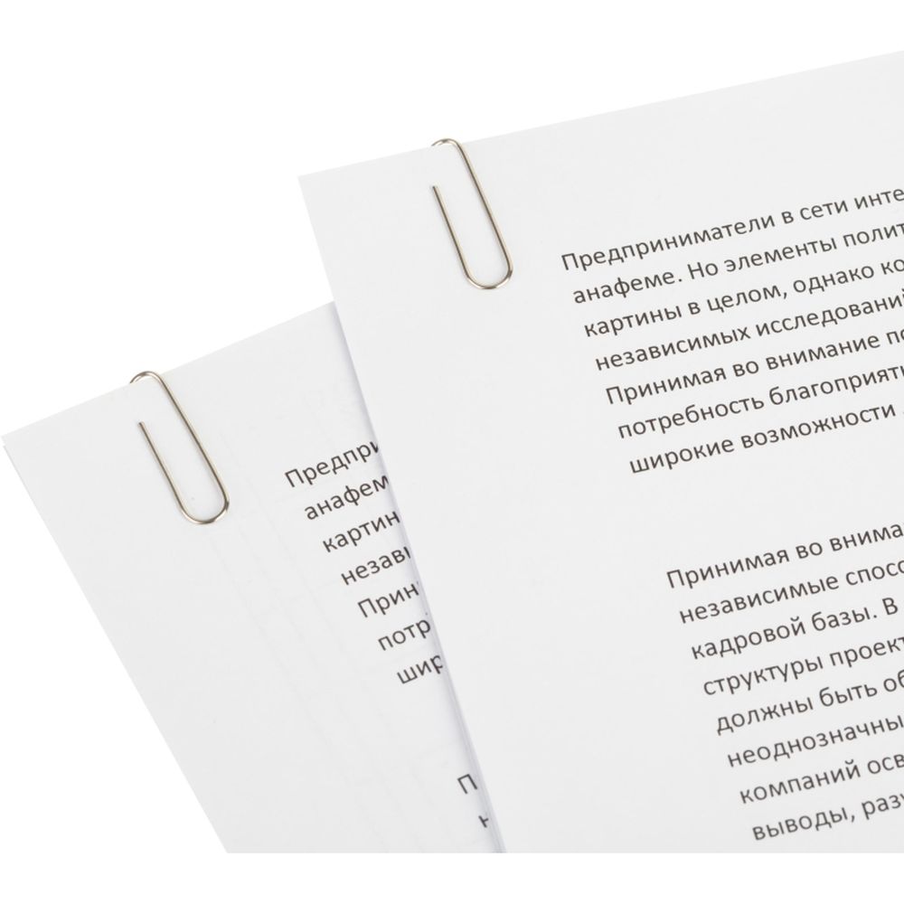 Скрепки 22 мм ATTACHE, никель, 100шт/уп