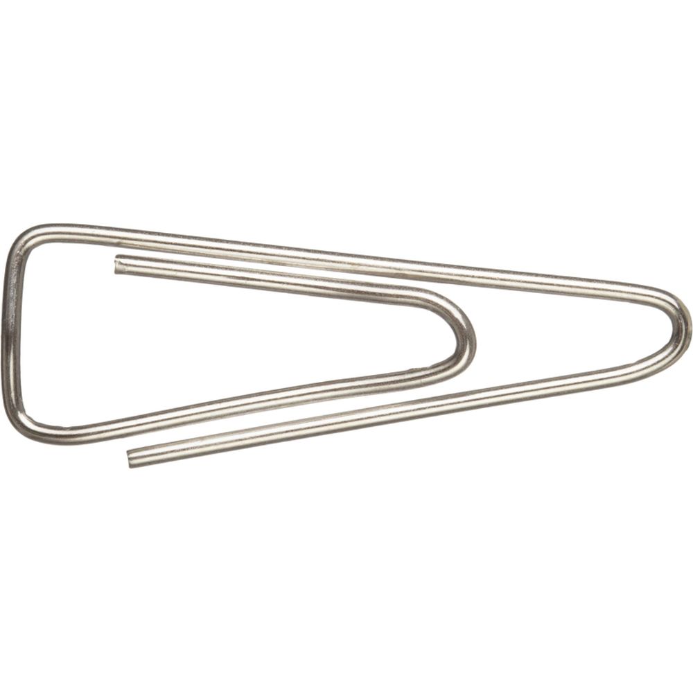 Скрепки 25 мм ATTACHE, треугольные, никель, 100шт/уп