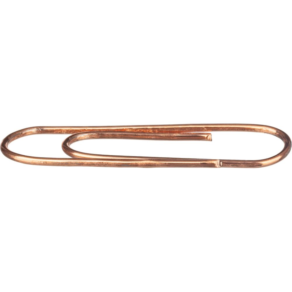 Скрепки 28 мм ICO, медь, 100шт/уп