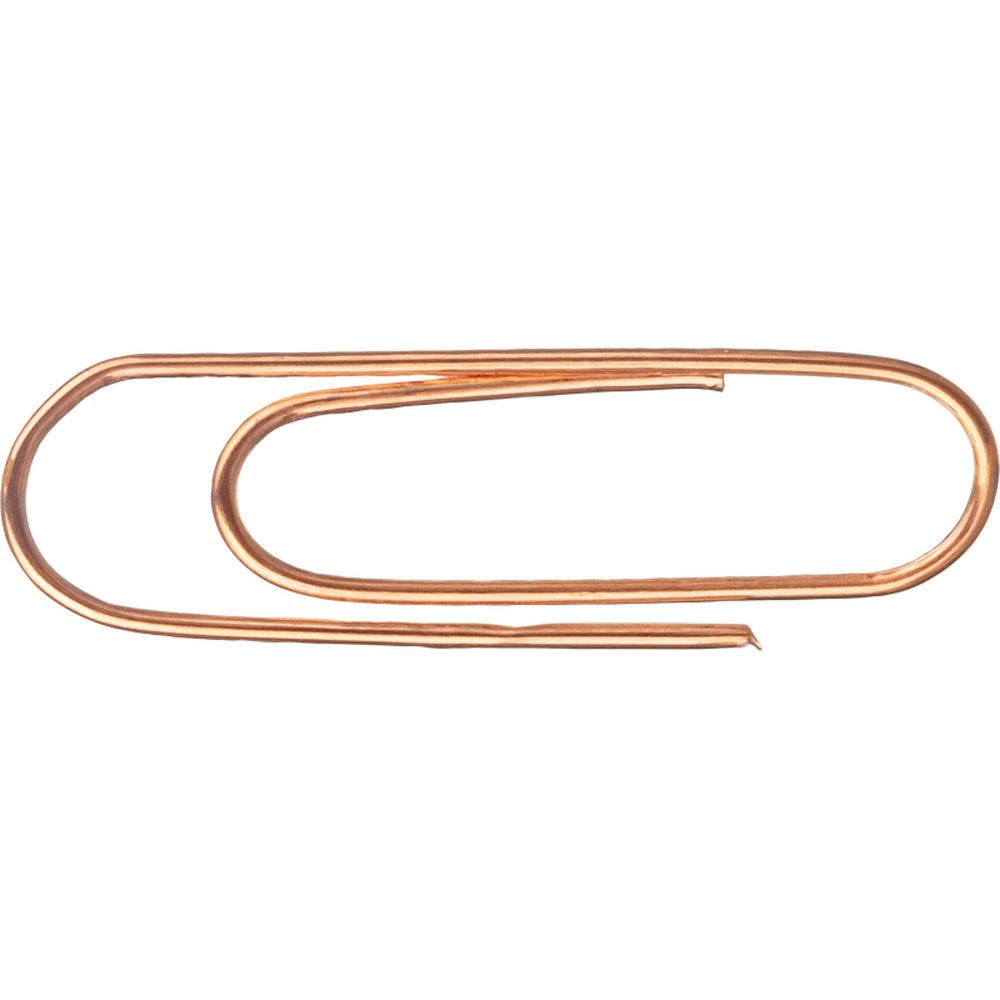 Скрепки 28 мм ICO, медь, 100шт/уп