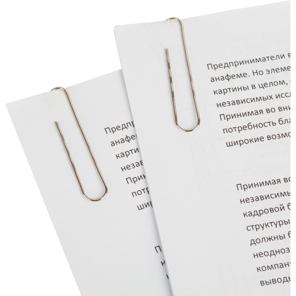 Скрепки 50 мм ATTACHE Г50-30Н никель, гофрированные, 30шт/уп с подвесом