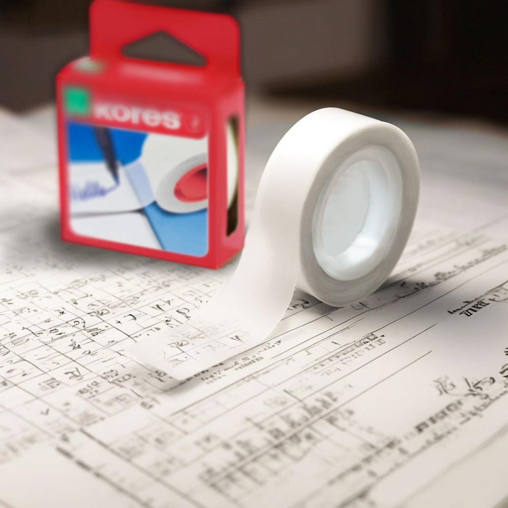 Лента клейкая Kores, 19 мм*33 м, невидимая