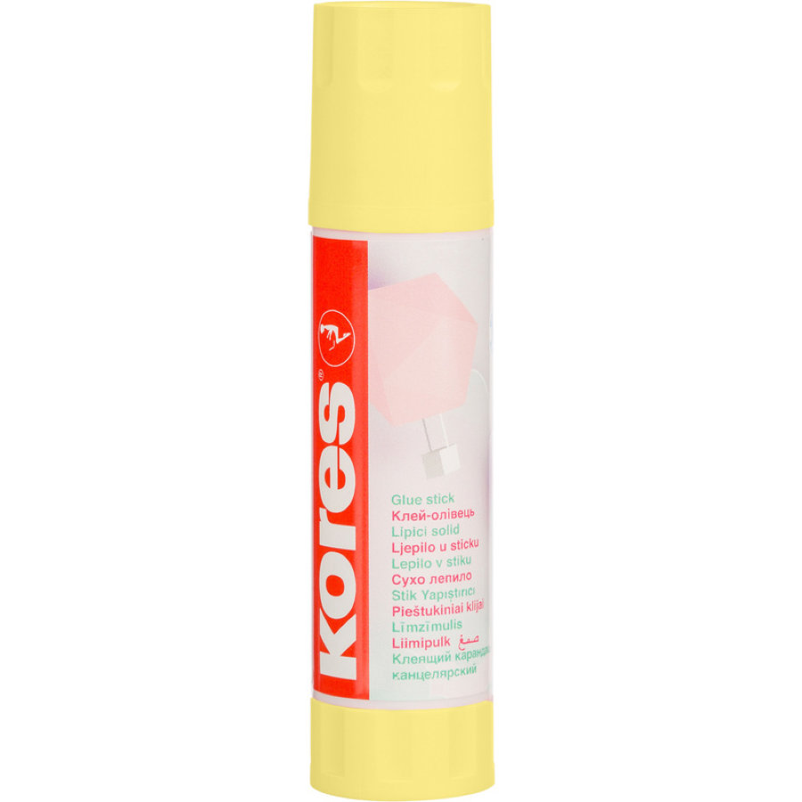 Клей-карандаш KORES 20гр Pastel, ассорти