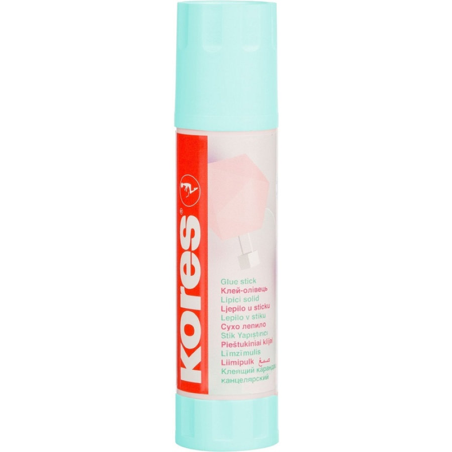 Клей-карандаш KORES 20гр Pastel, ассорти