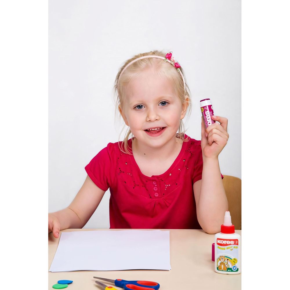 Клей-карандаш Kores Хамелеон (исчезает), 15 г