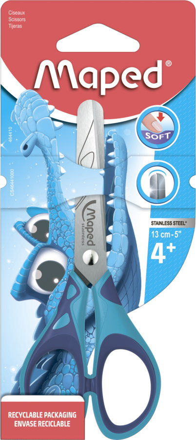 Ножницы 13см MAPED ESSENTIALS SOFT, симметрия, с прорезиненными ручками