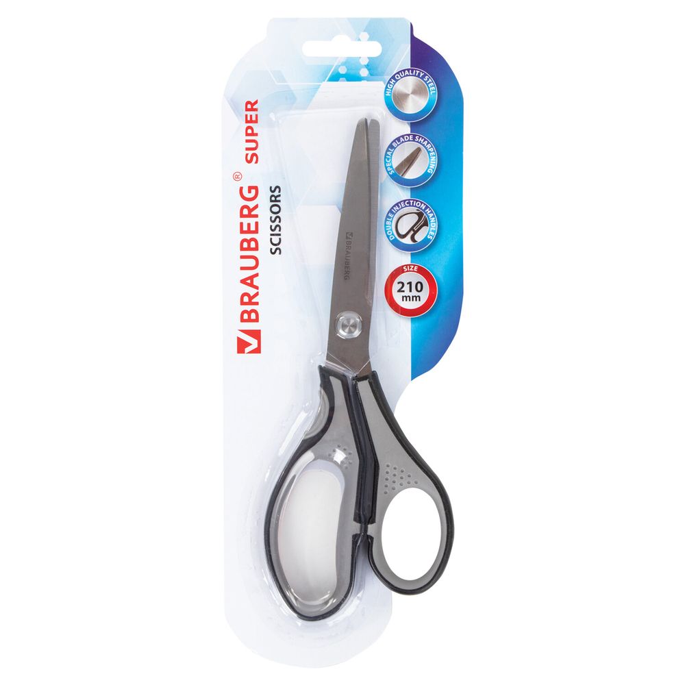 Ножницы BRAUBERG "SUPER", 210 мм