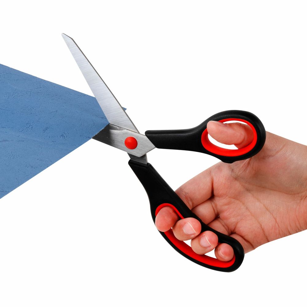 Ножницы BRAUBERG SOFT GRIP НАБОР 5 штук (140, 170, 190, 220, 240 мм)