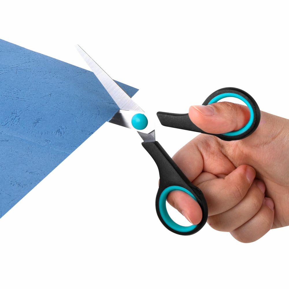 Ножницы BRAUBERG SOFT GRIP, НАБОР 3 штуки (140, 190, 230 мм)