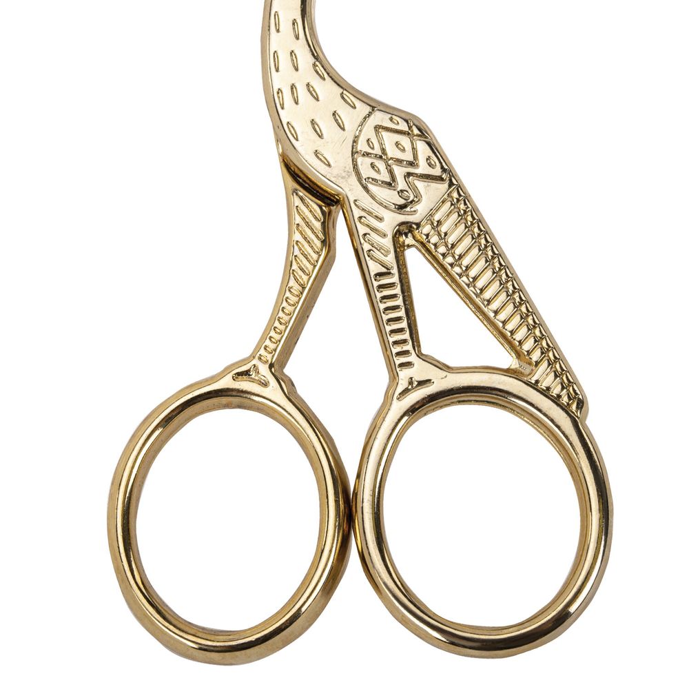 Ножницы для вышивания и рукоделия 120 мм, ЦАПЕЛЬКИ, золотистые, ОСТРОВ СОКРОВИЩ