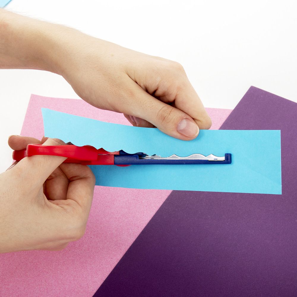 Ножницы ОСТРОВ СОКРОВИЩ, 165 мм, 5 сменных фигурных лезвий, в блистере