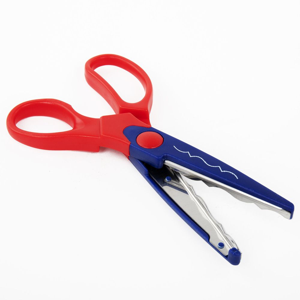 Ножницы ОСТРОВ СОКРОВИЩ, 165 мм, 5 сменных фигурных лезвий, в блистере