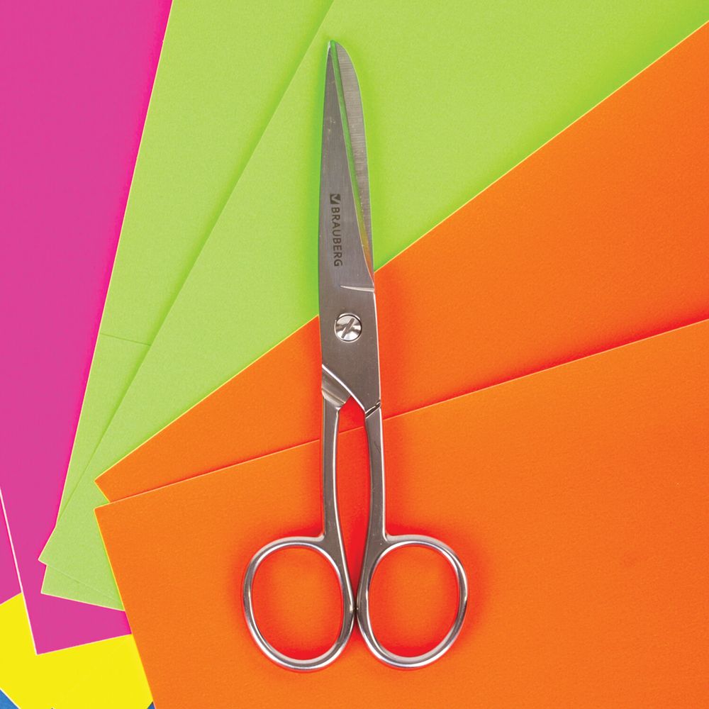 Ножницы цельнометаллические BRAUBERG "Professional", 175 мм, классической формы