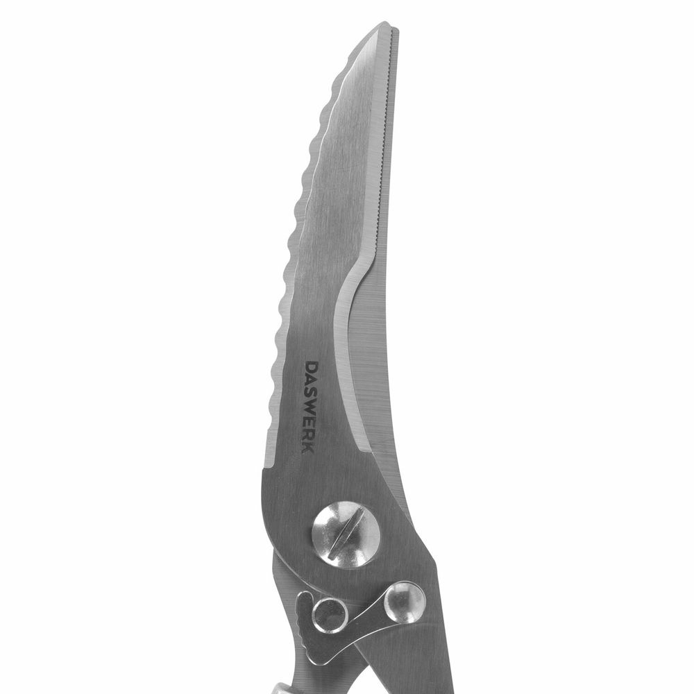 Ножницы-секатор кухонные DASWERK, 260 мм, фиксатор, зазубренные, металлические
