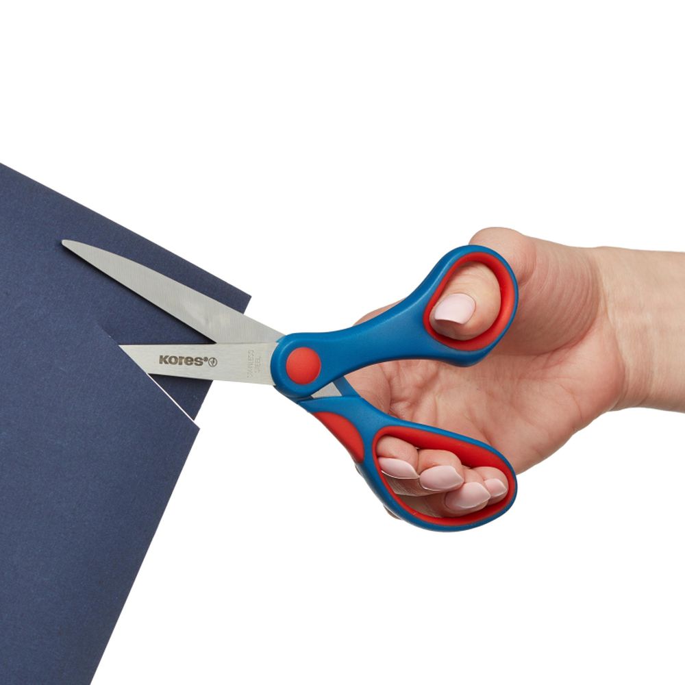 Ножницы 17 см KORES асимметрия, блистер